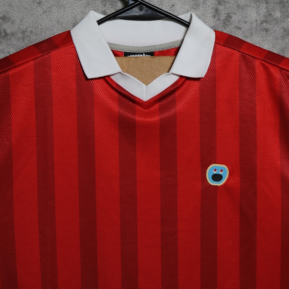 Icecream Soccer Jersey Mens Medium Red Billionaire Boys Club Striped V-Neck - Picture 2 of 10